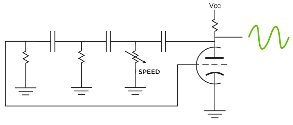 FIG. 1 PHASE-SHIFT OSCILLATOR