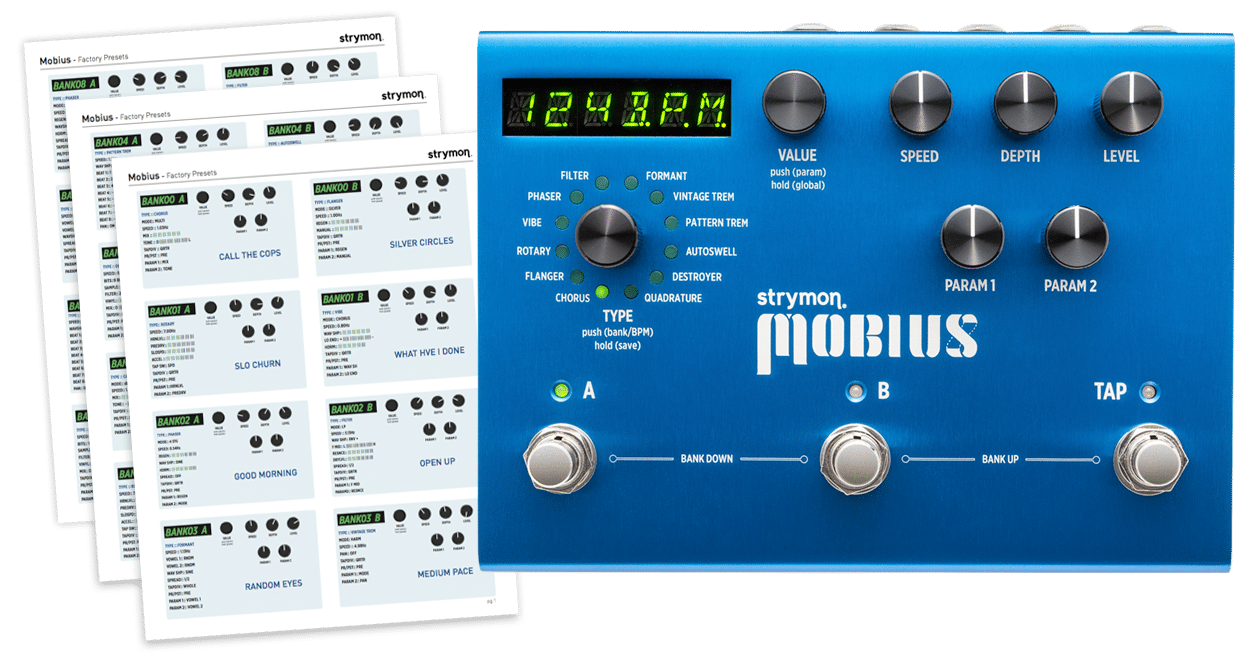 Mobius factory preset settings PDF - Strymon