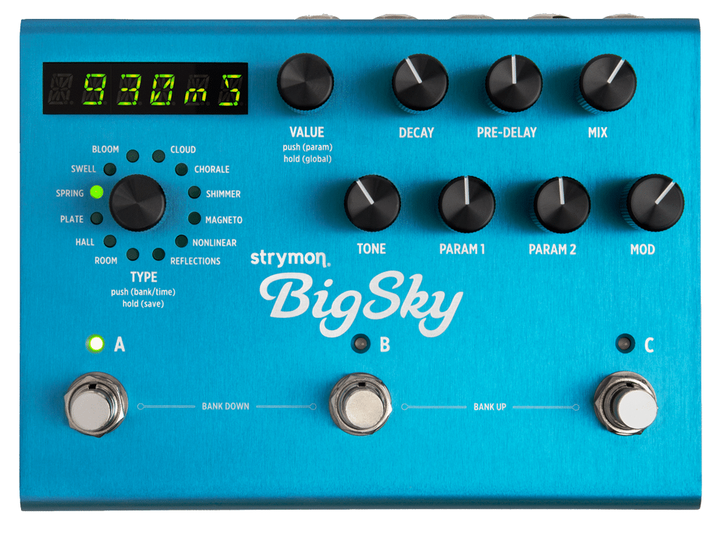 Strymon BigSky reverb pedal