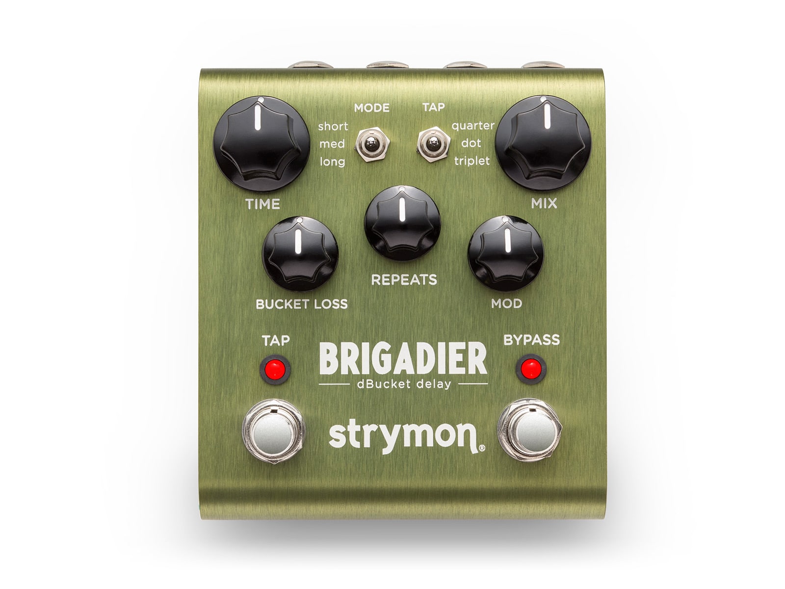 Brigadier dBucket delay pedal top down view