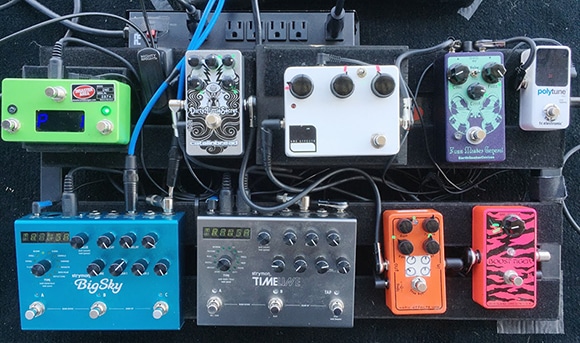 Dave Depper from Death Cab For Cutie Pedalboard