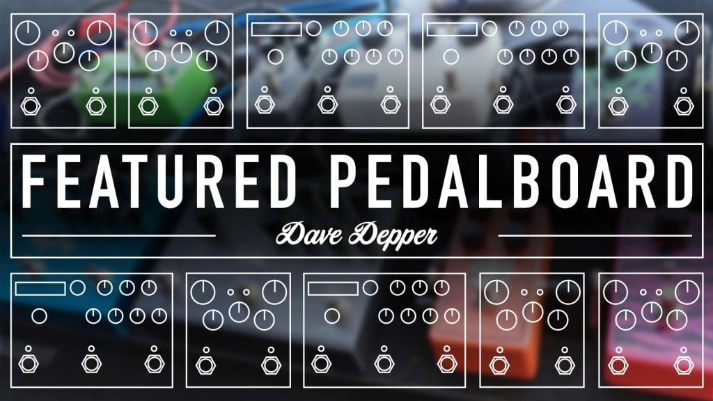 Dave Depper from Death Cab For Cutie Pedalboard