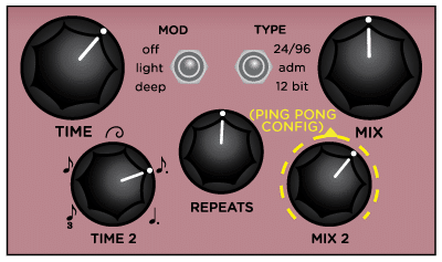 Dig Dual Delay settings