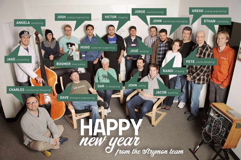 Happy New Year 2016 from Strymon Engineering!