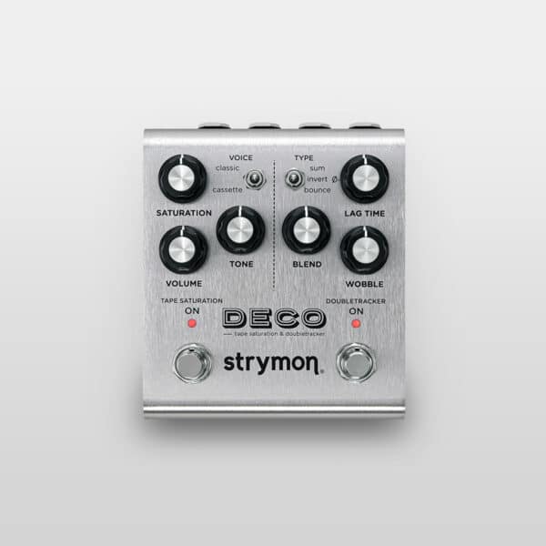 Strymon Deco pedal in silver finish