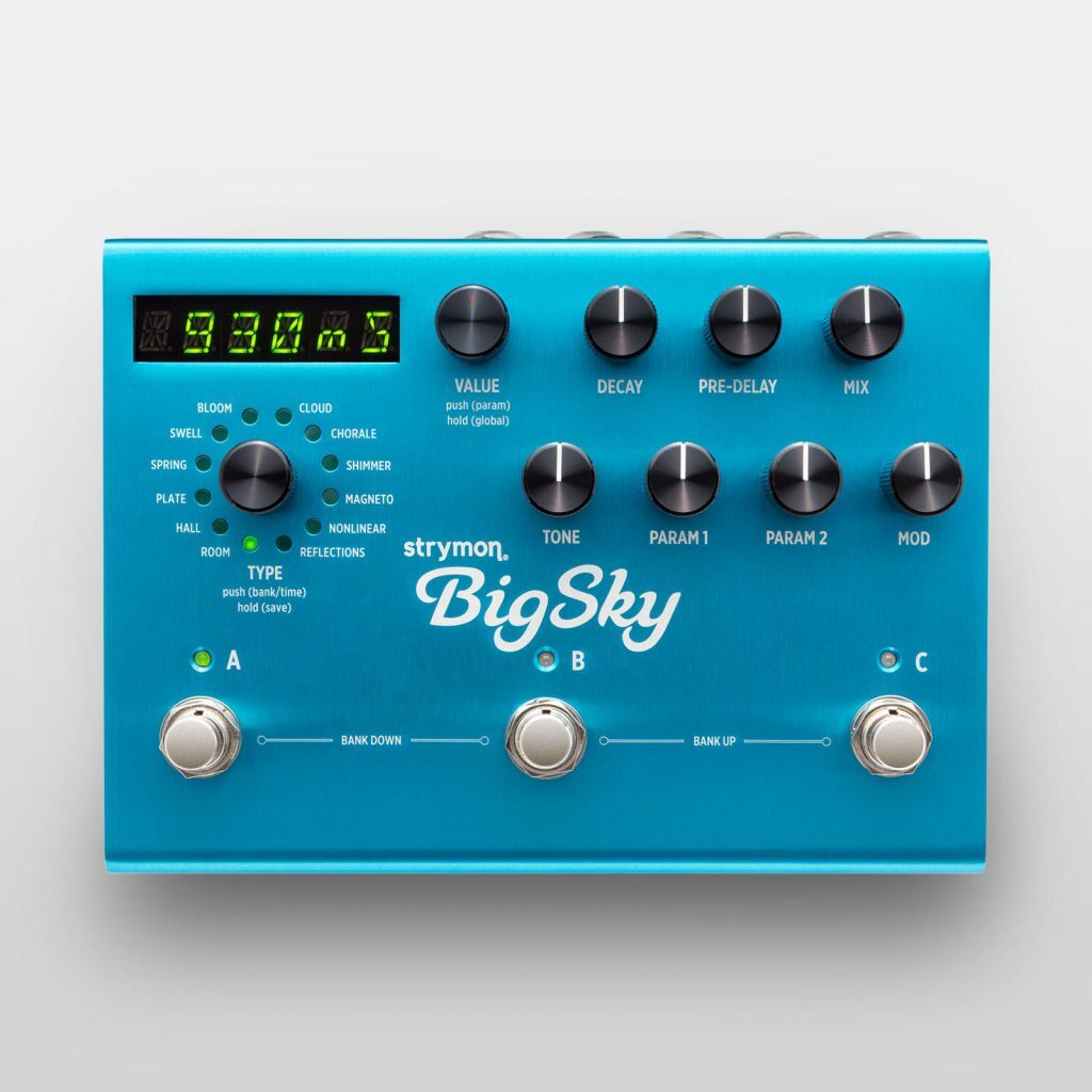 Sommerhus hjemmelevering Editor BigSky - Multidimensional Reverberator - Reverb Pedal - Strymon