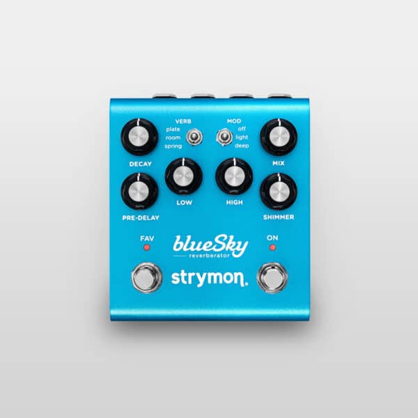 Strymon blueSky pedal in light blue finish