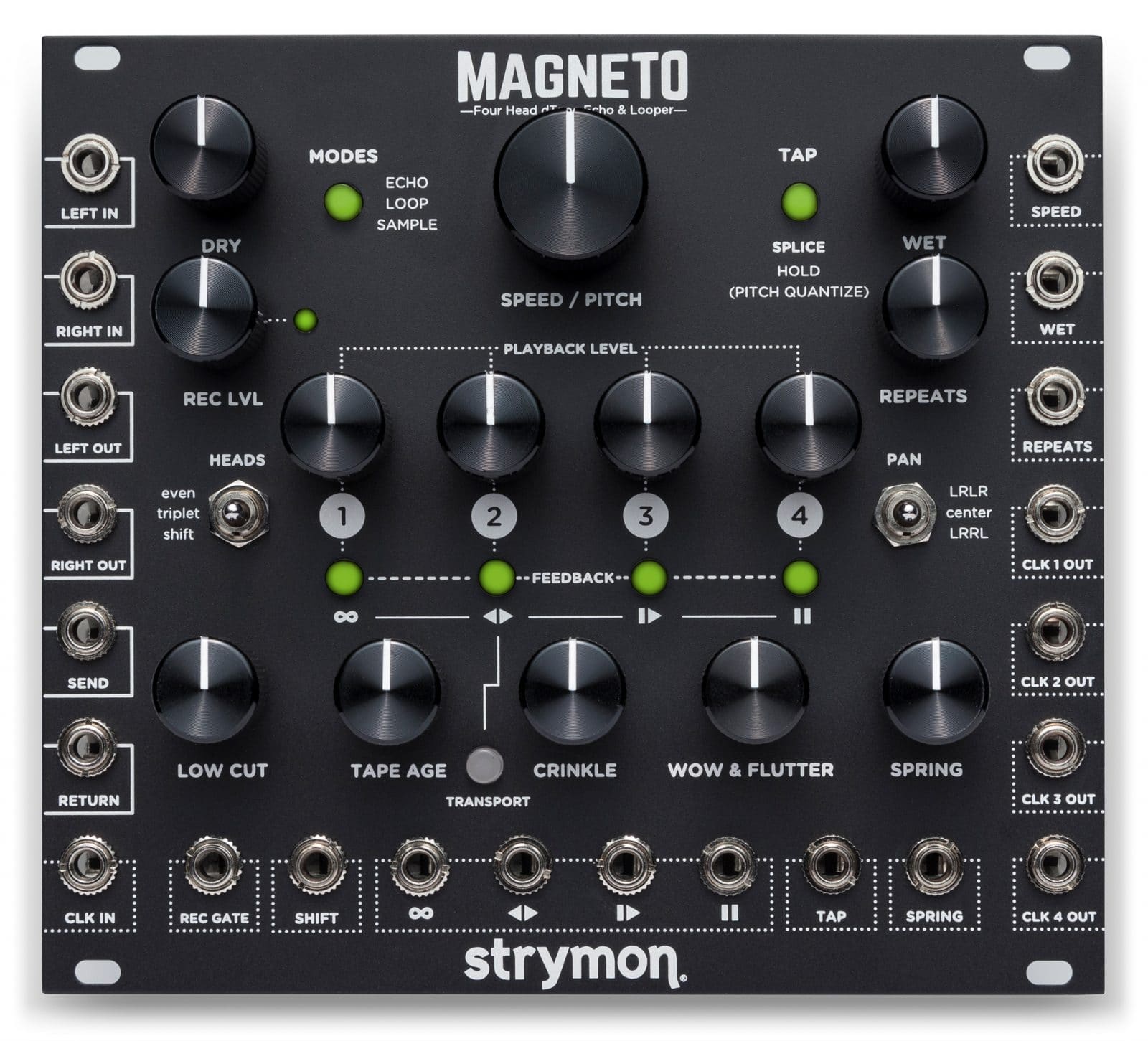 Strymon Magneto Four Head dTape Echo & Looper eurorack delay module