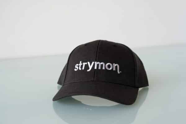 Strymon hat (white on black)