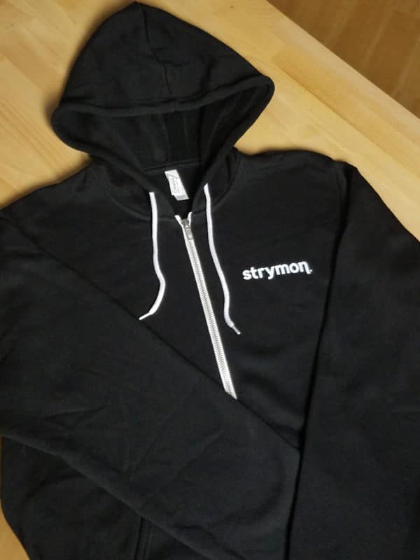 Strymon hoodie / sweatshirt - black with white Strymon logo