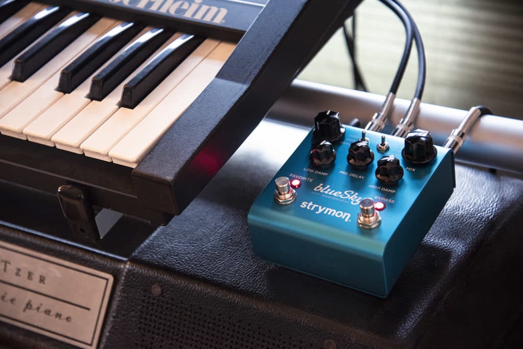 Strymon blueSky with synths and keyboards.