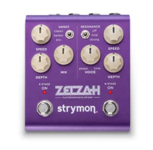 Strymon Zelzah top view on white background