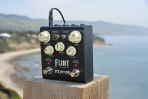 Strymon Flint pedal overlooking the beach