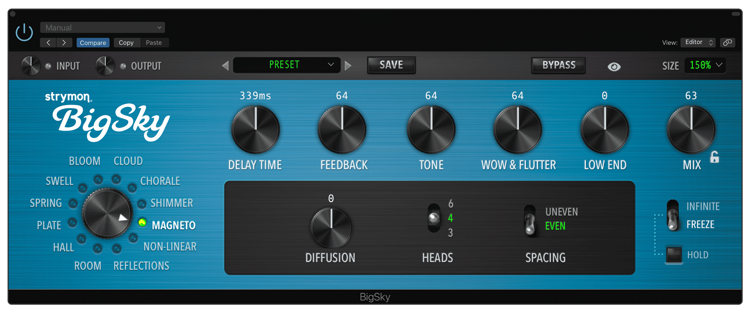 Strymon BigSky Plugin: Reverb pedal for your DAW!