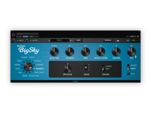 Strymon BigSky plugin user interface