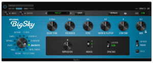 Strymon BigSky plugin user interface