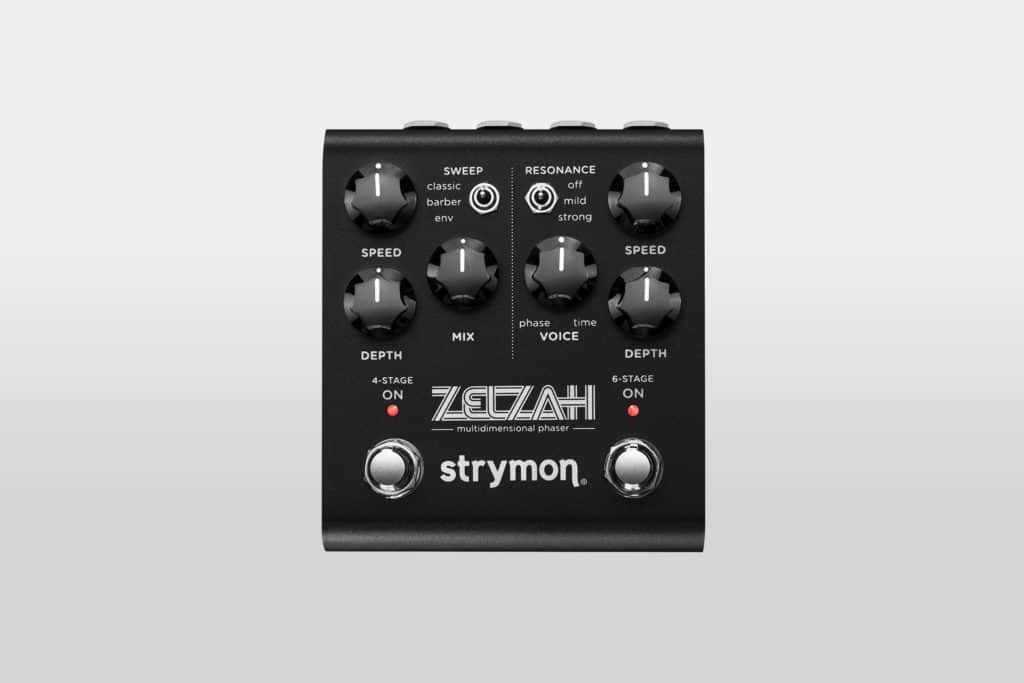 Strymon Zelzah Multidimensional Phaser in all black Midnight Edition finish