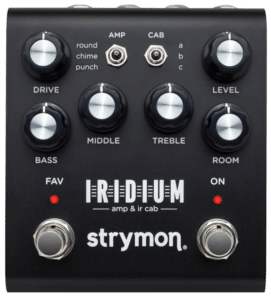 Iridium Amp modeler and Cab top down product image with transparent background