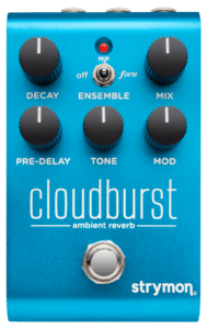 Cloudburst ambient reverb pedal top down with transparent background